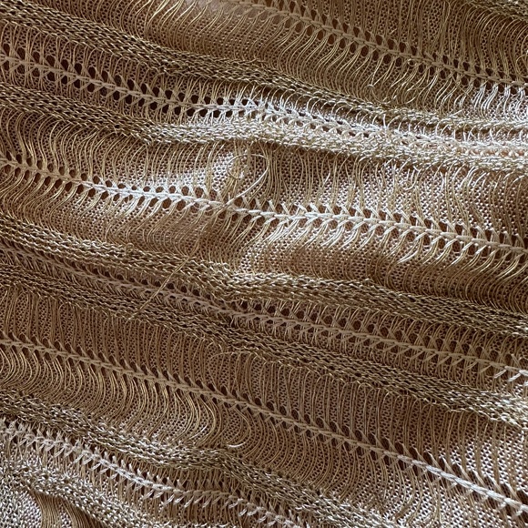 Hervé Leger Woven Metallic One-Shoulder Gown Size L - Picture 10 of 10